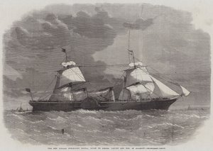 A Nova Cunard Steam-Ship Scotia, construída por Messers Napier and Son, de Glasgow